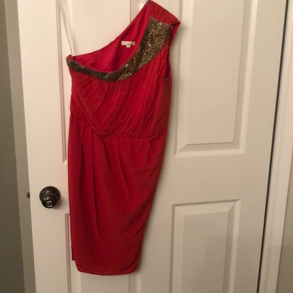 Red cocktail dress